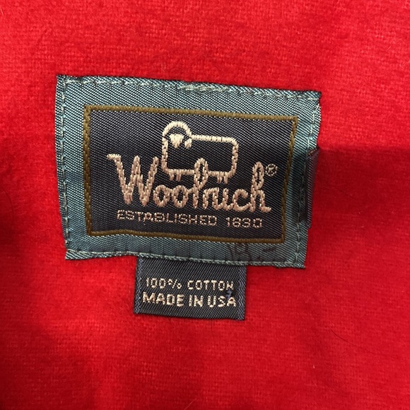 Woolrich cotton 2XL long red long sleeve button up - Picture 2 of 13